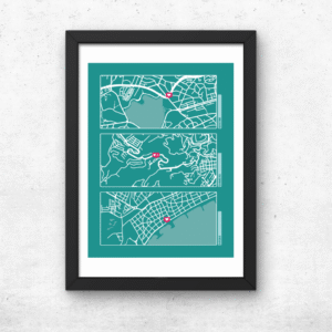 mapa triplete personalizable